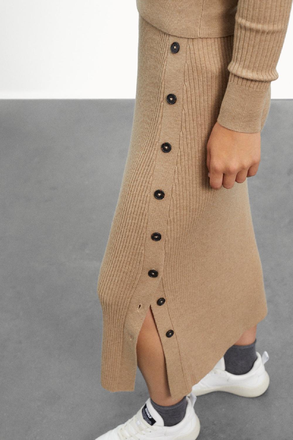 Ecoalf BROWN MIA SKIRT