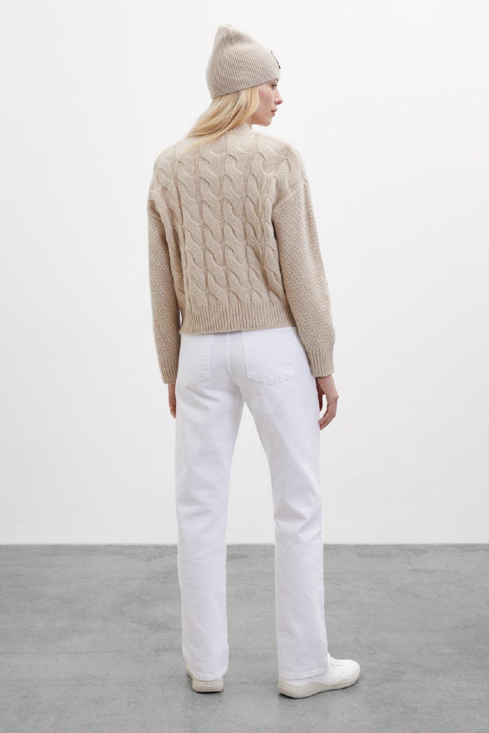Ecoalf BROWN MIMOSA KNITTED JUMPER