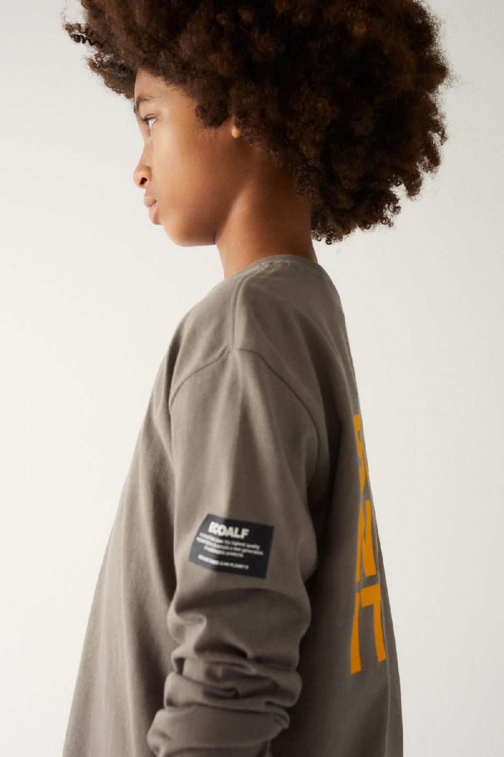 Ecoalf BROWN WALNUT LONG-SLEEVED T-SHIRT