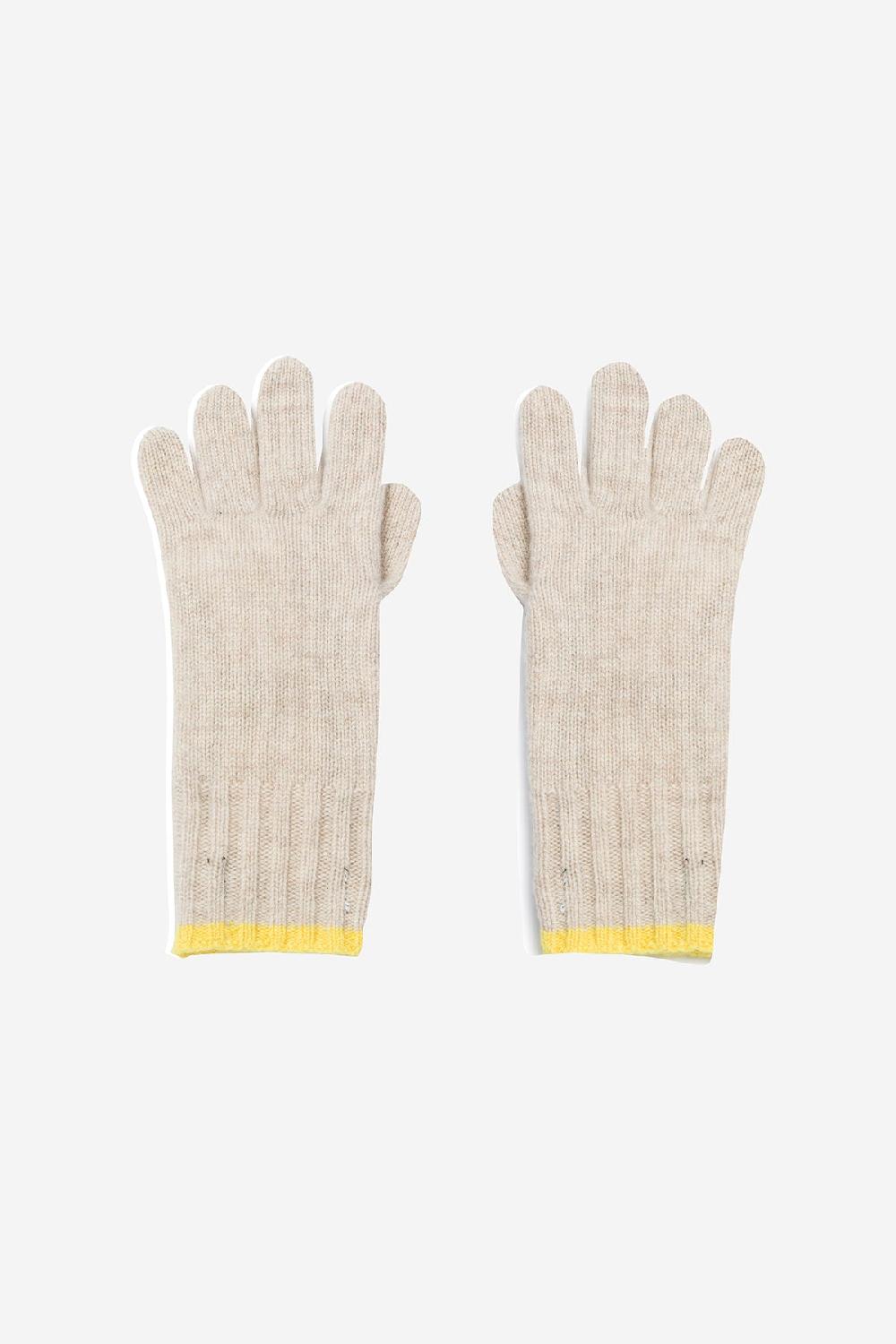 Ecoalf BROWN WOOL GLOVES