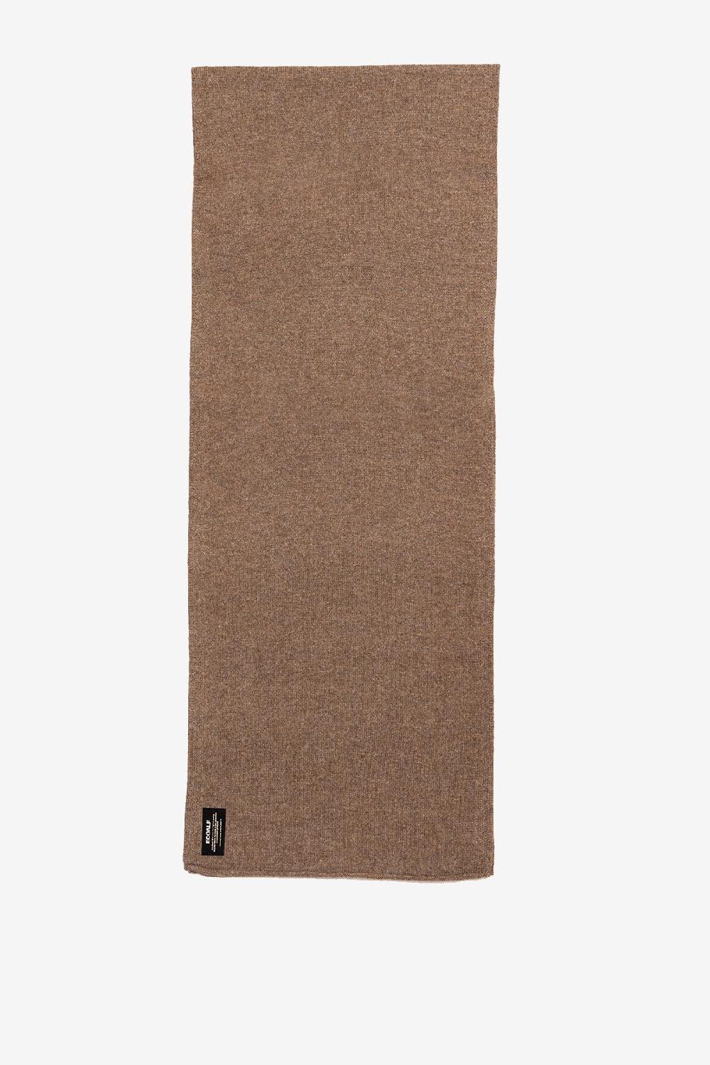 Ecoalf BROWN WOOL SCARF