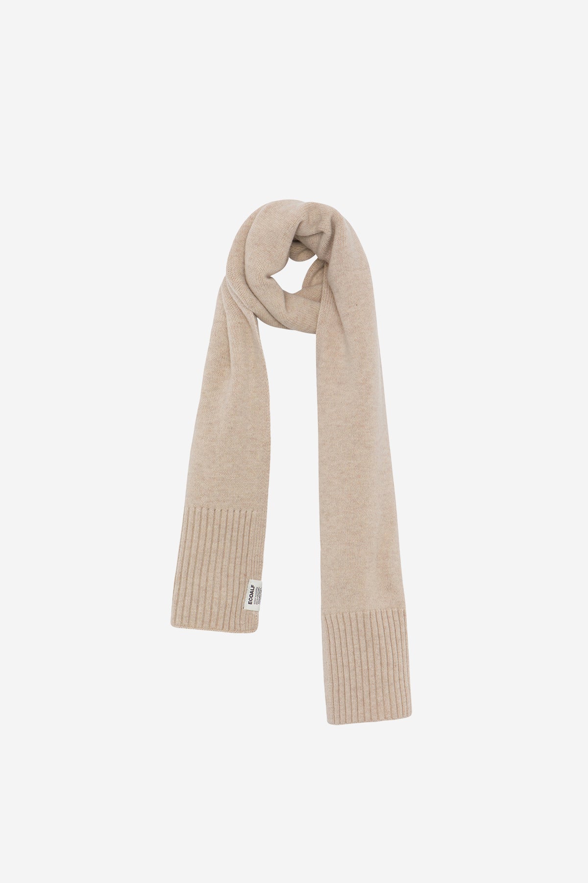 Ecoalf BROWN WOOL SCARF