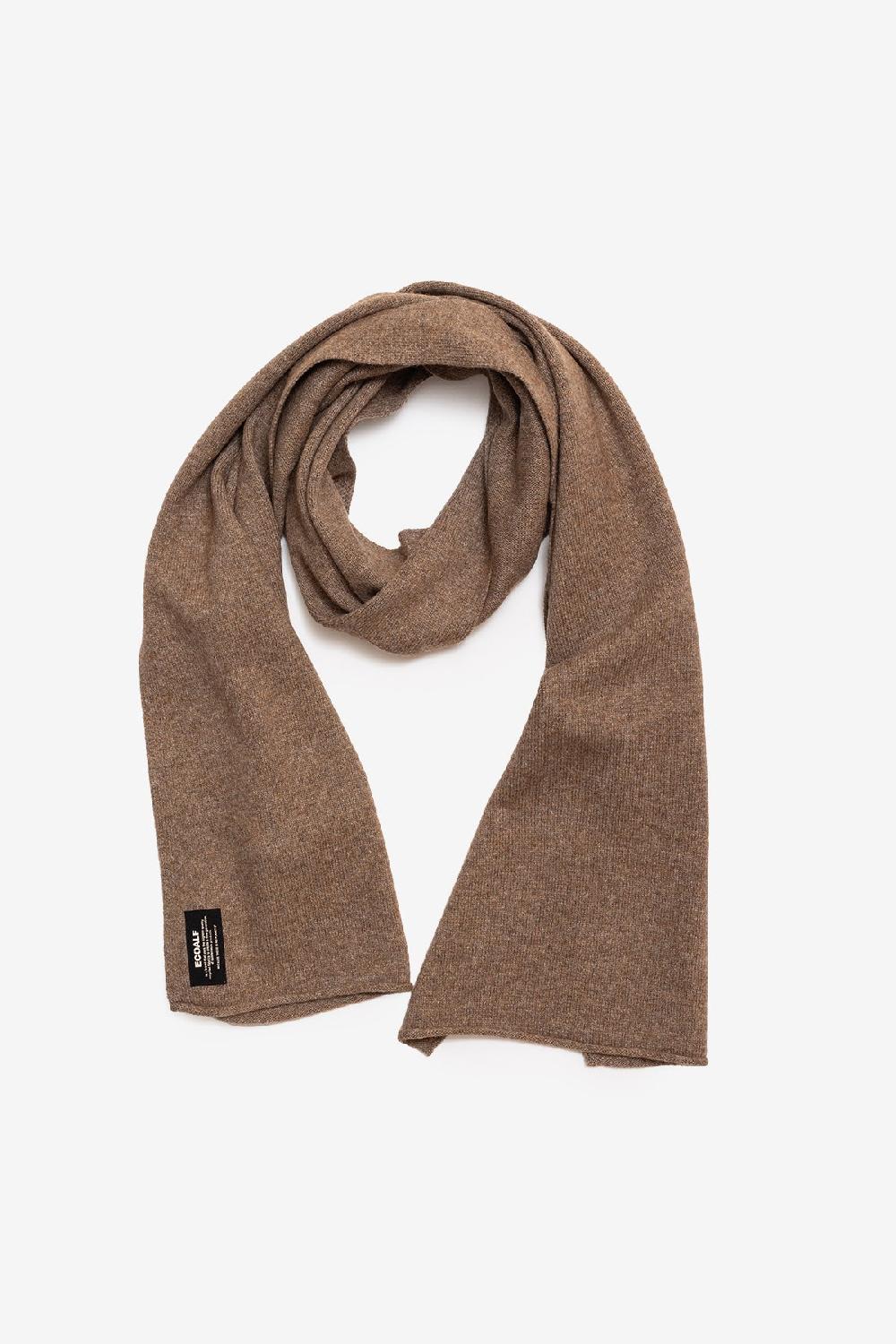 Ecoalf BROWN WOOL SCARF