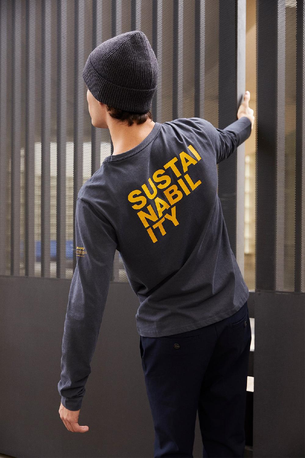 Ecoalf CAVIAR NABIL LONG-SLEEVED T-SHIRT