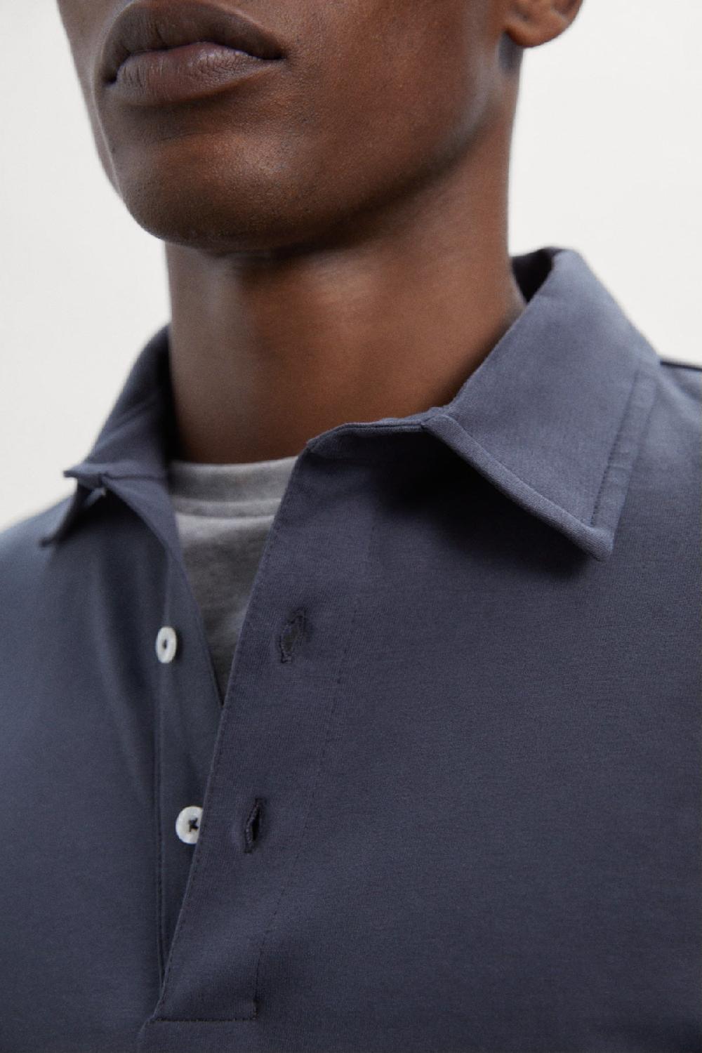 Ecoalf CAVIAR NICO LONG-SLEEVED POLO SHIRT