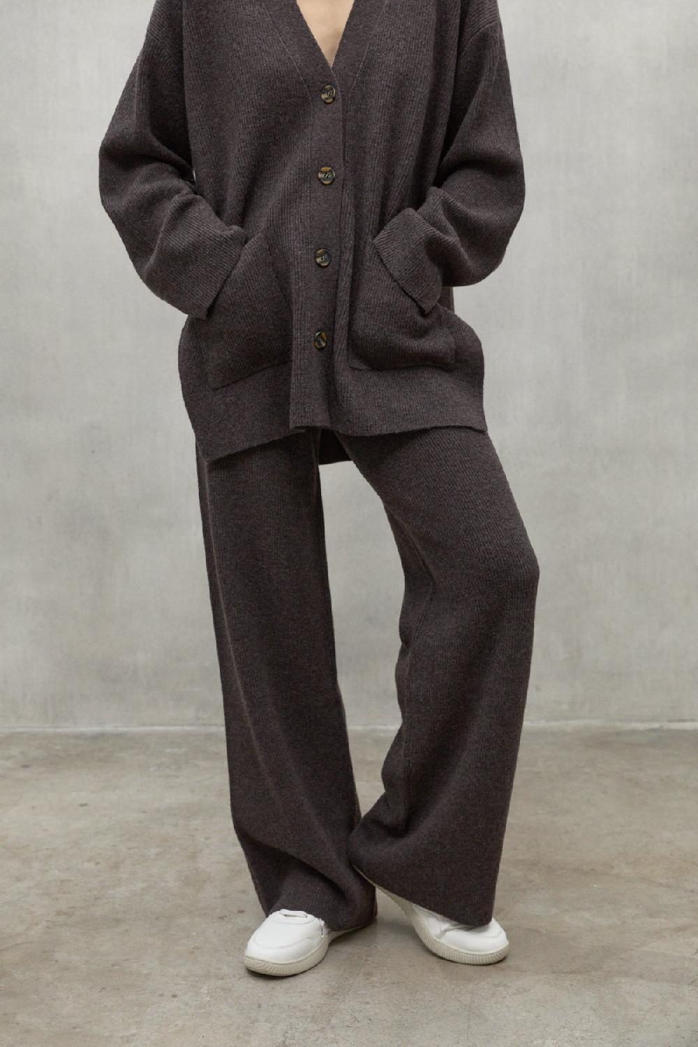 Ecoalf DARK BROWN CIPRE TROUSERS