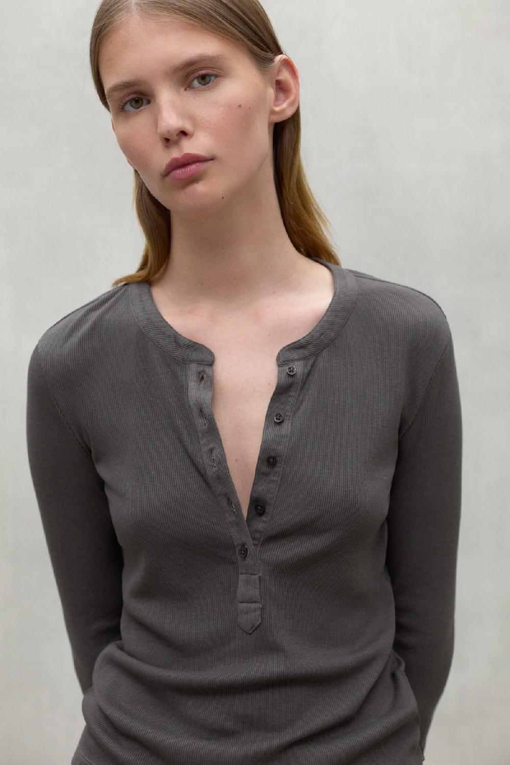 Ecoalf DARK BROWN LILLE T-SHIRT