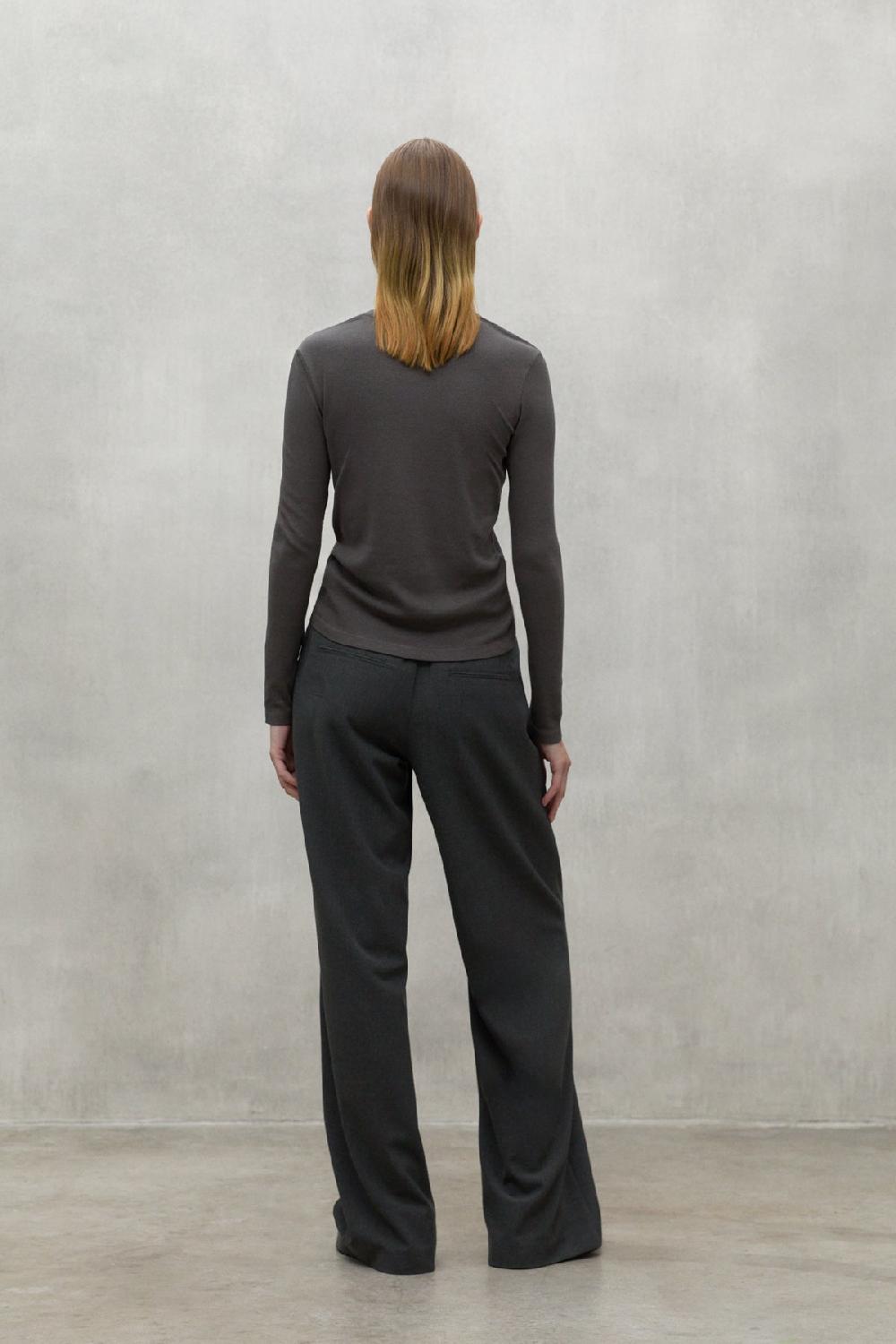 Ecoalf DARK BROWN LILLE T-SHIRT