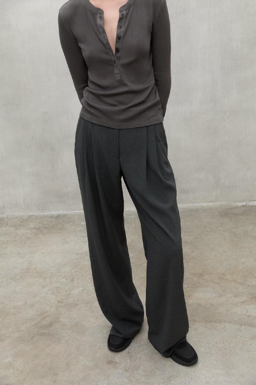 Ecoalf DARK BROWN LILLE T-SHIRT