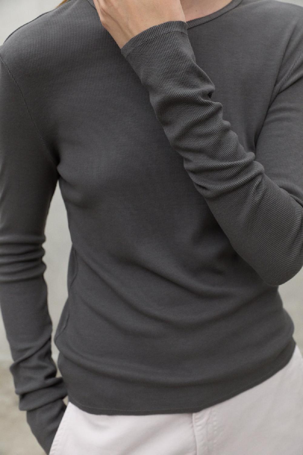 Ecoalf DARK BROWN SINES T-SHIRT