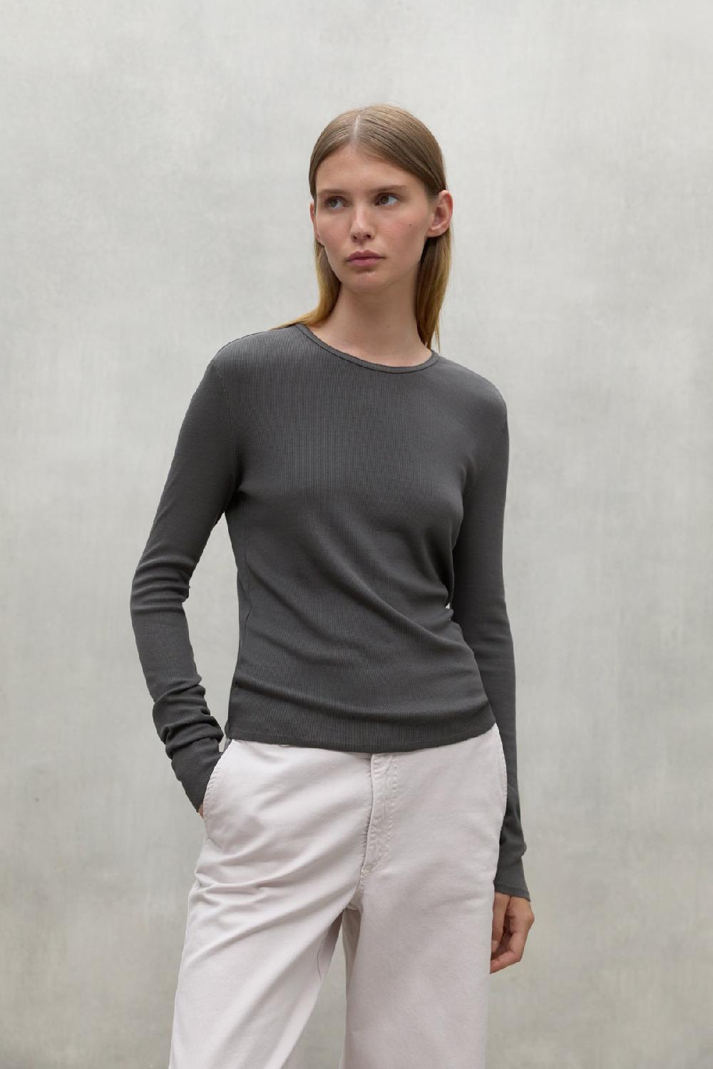 Ecoalf DARK BROWN SINES T-SHIRT