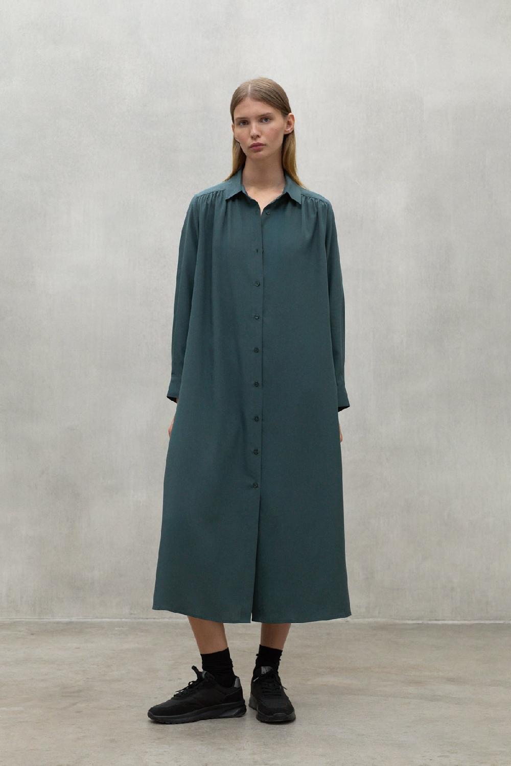 Ecoalf DARK GREEN ALEJANDRA DRESS