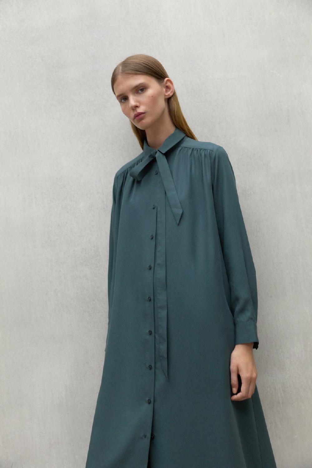 Ecoalf DARK GREEN ALEJANDRA DRESS