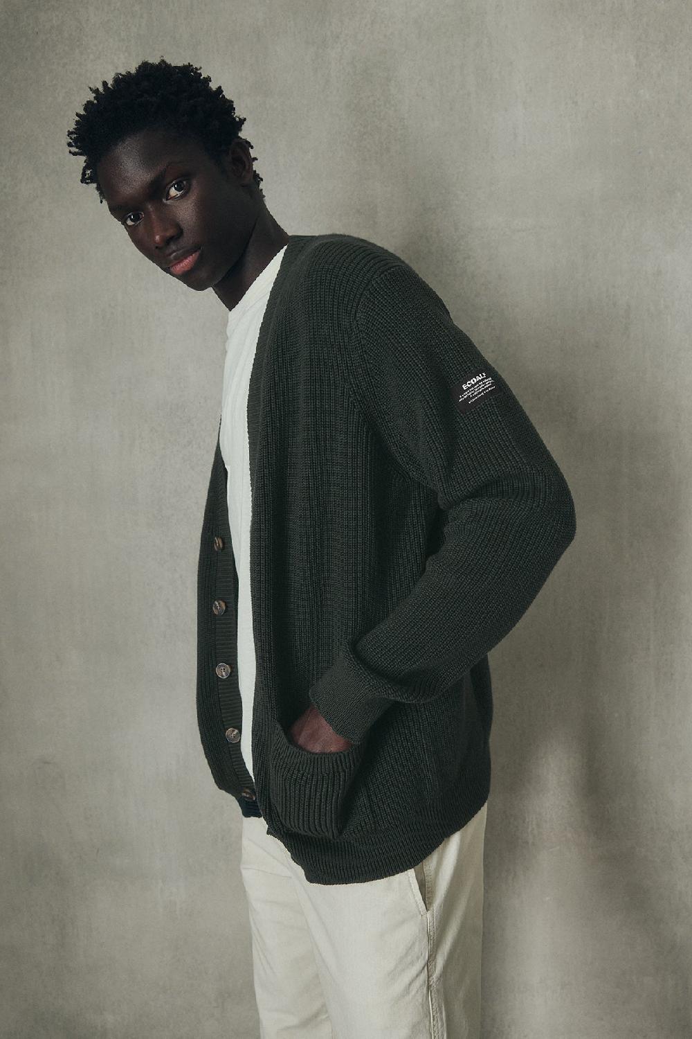 Ecoalf DARK GREEN SEYAL SWEATER