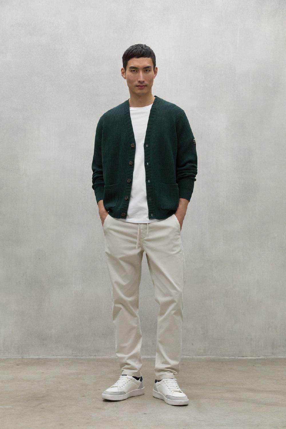 Ecoalf DARK GREEN SEYAL SWEATER