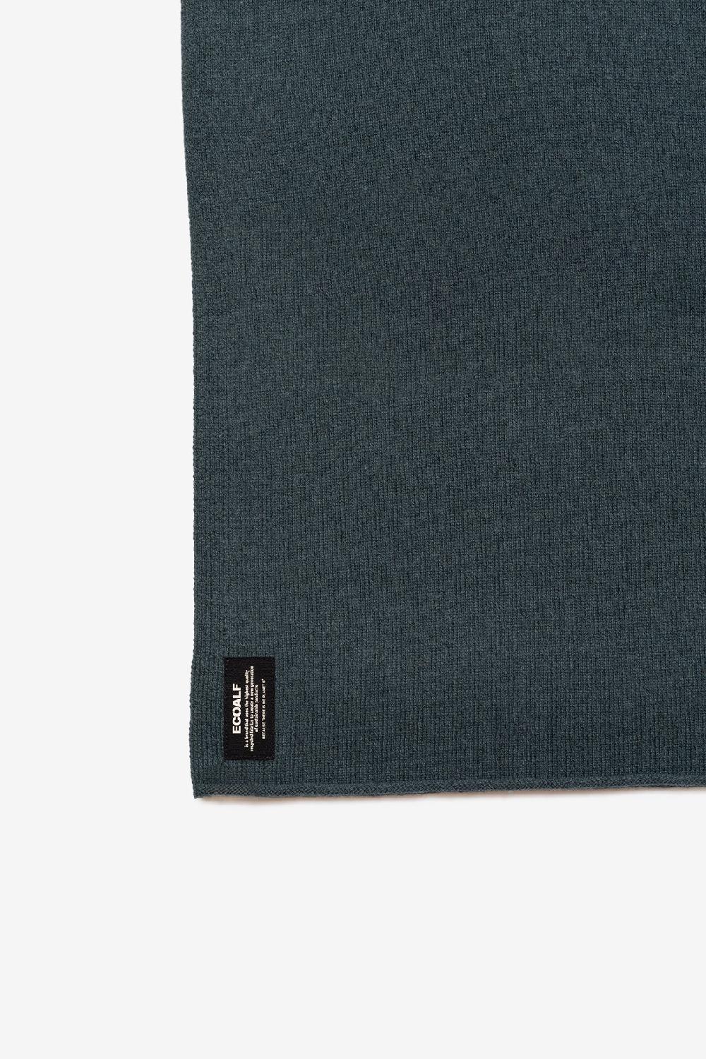 Ecoalf DARK GREEN WOOL SCARF