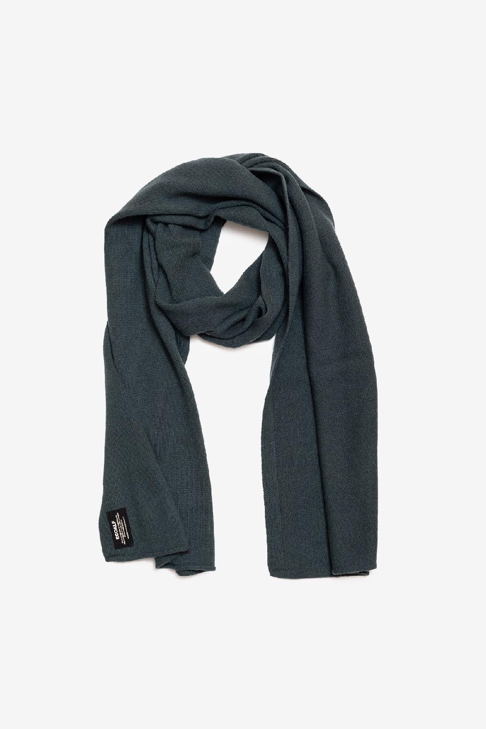 Ecoalf DARK GREEN WOOL SCARF