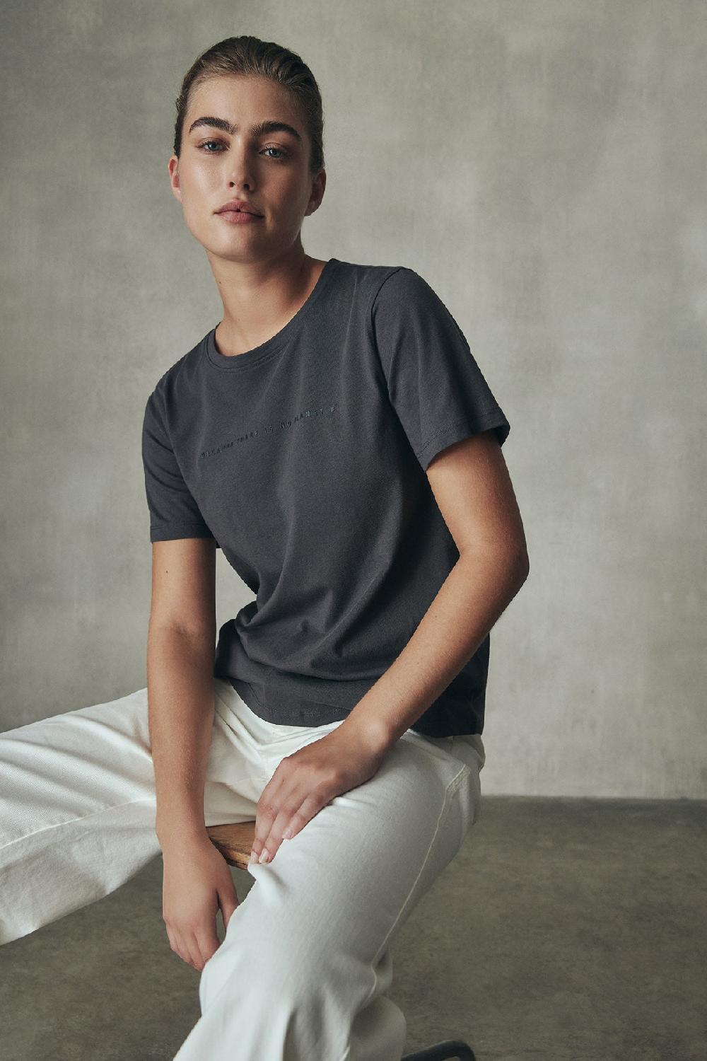 Ecoalf DARK GREY ARIZA T-SHIRT