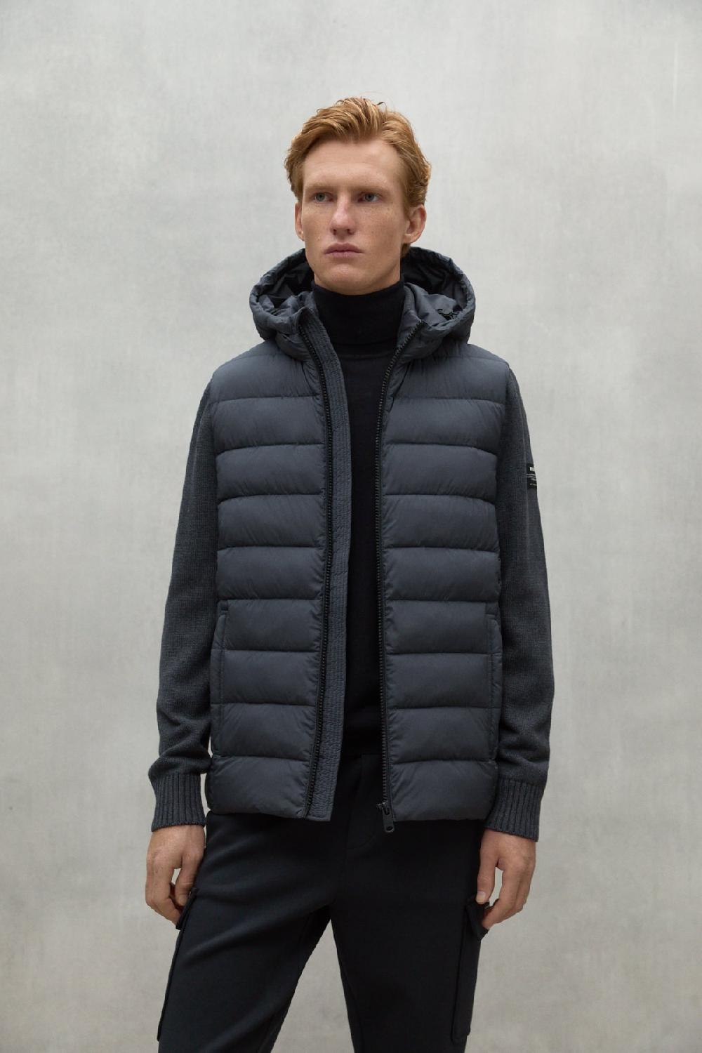 Ecoalf DARK GREY DENALI KNITTED JACKET