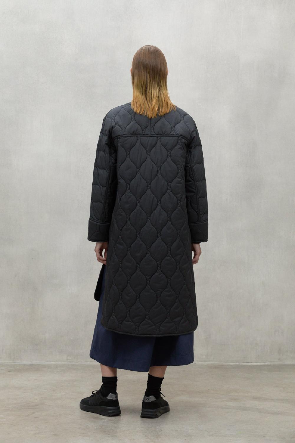 Ecoalf DARK GREY LEZNA COAT WITH BAND