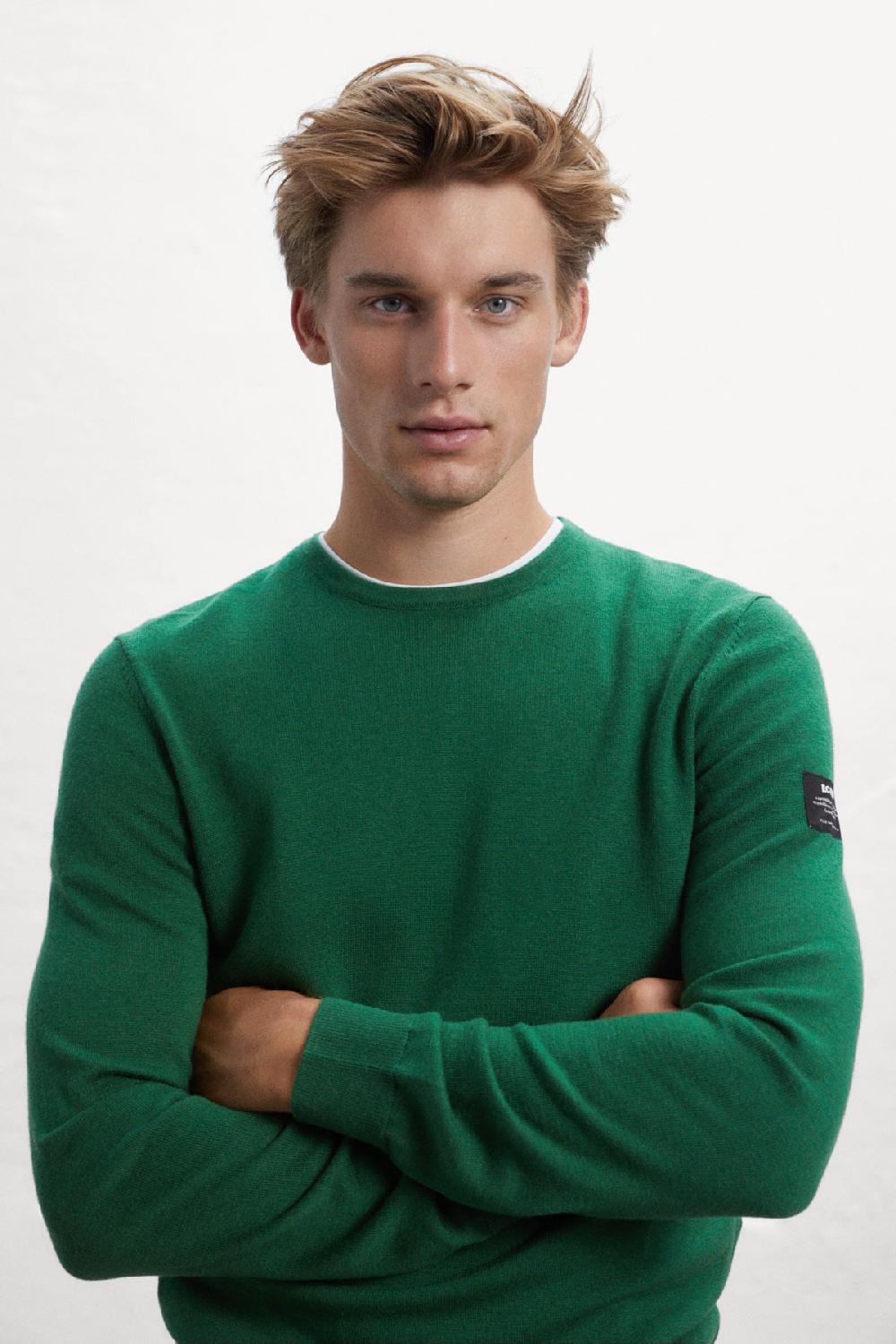 Ecoalf GREEN BAYONA KNITTED JUMPER