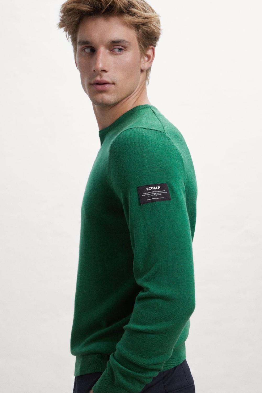 Ecoalf GREEN BAYONA KNITTED JUMPER
