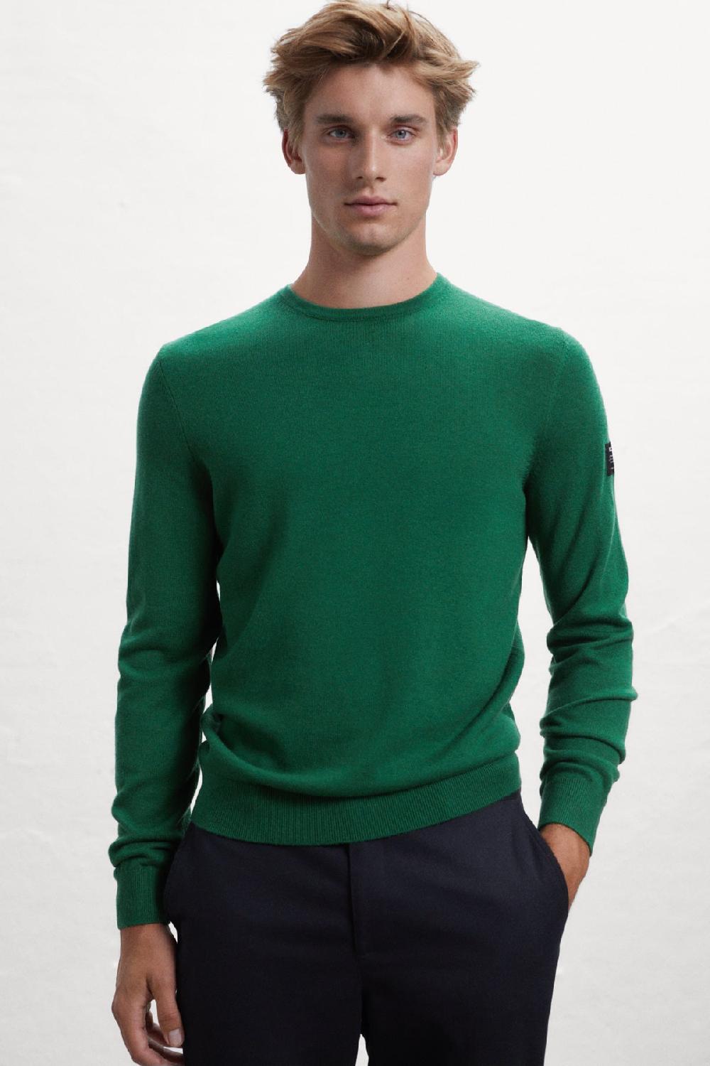 Ecoalf GREEN BAYONA KNITTED JUMPER