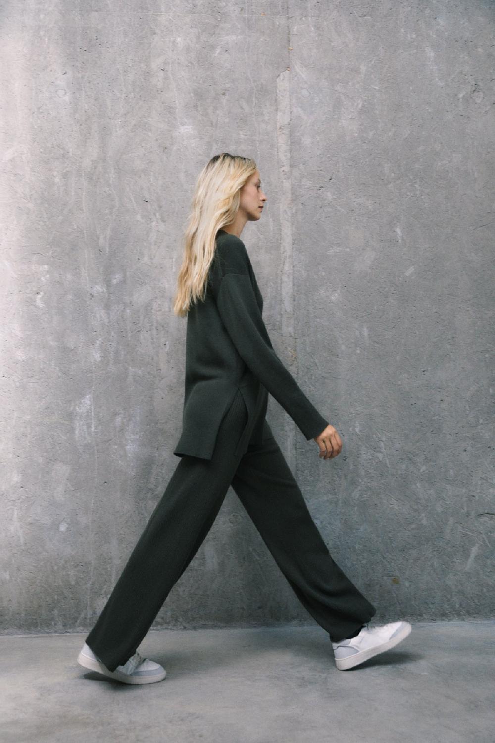 Ecoalf GREEN BERGAMOTA KNITTED JUMPER