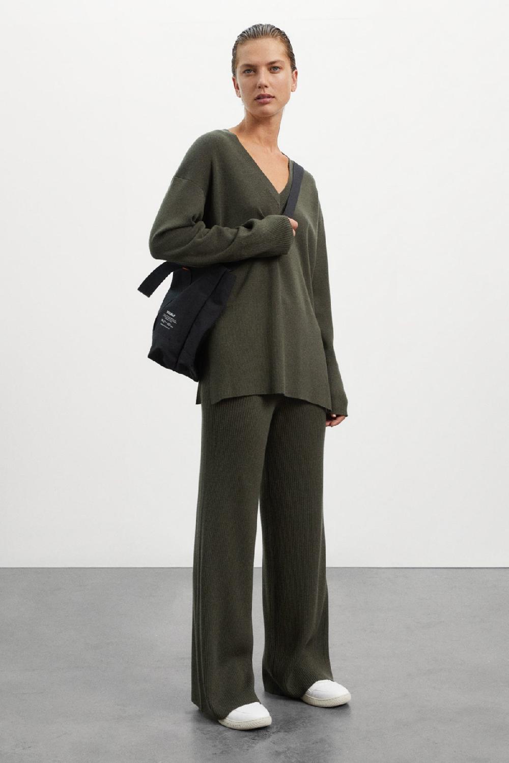 Ecoalf GREEN BERGAMOTA KNITTED JUMPER