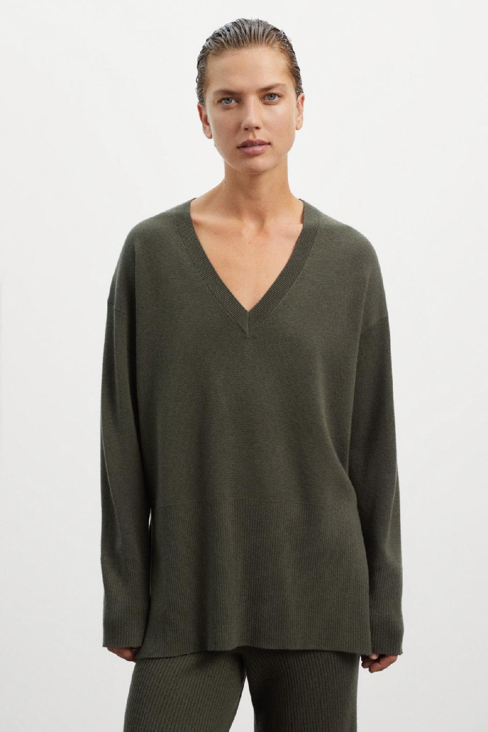 Ecoalf GREEN BERGAMOTA KNITTED JUMPER