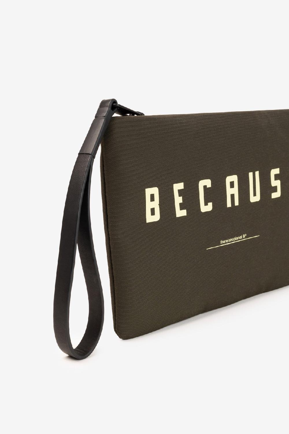 Ecoalf GREEN LUPITA HANDBAG WITH MESSAGE