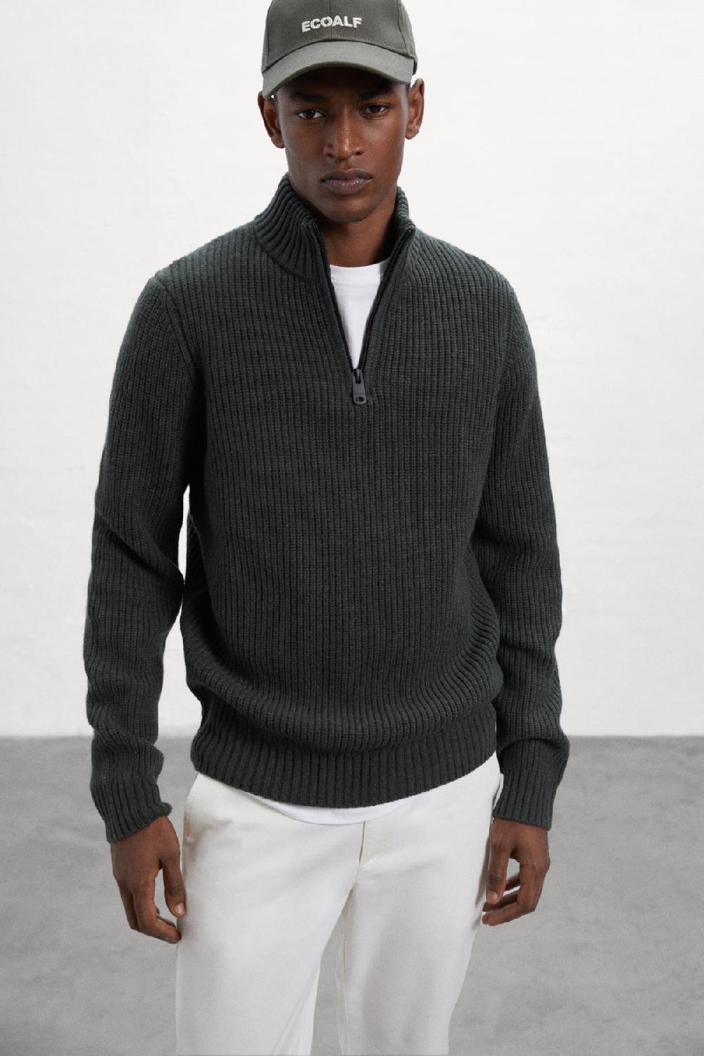 Ecoalf GREEN MERTO KNITTED JUMPER