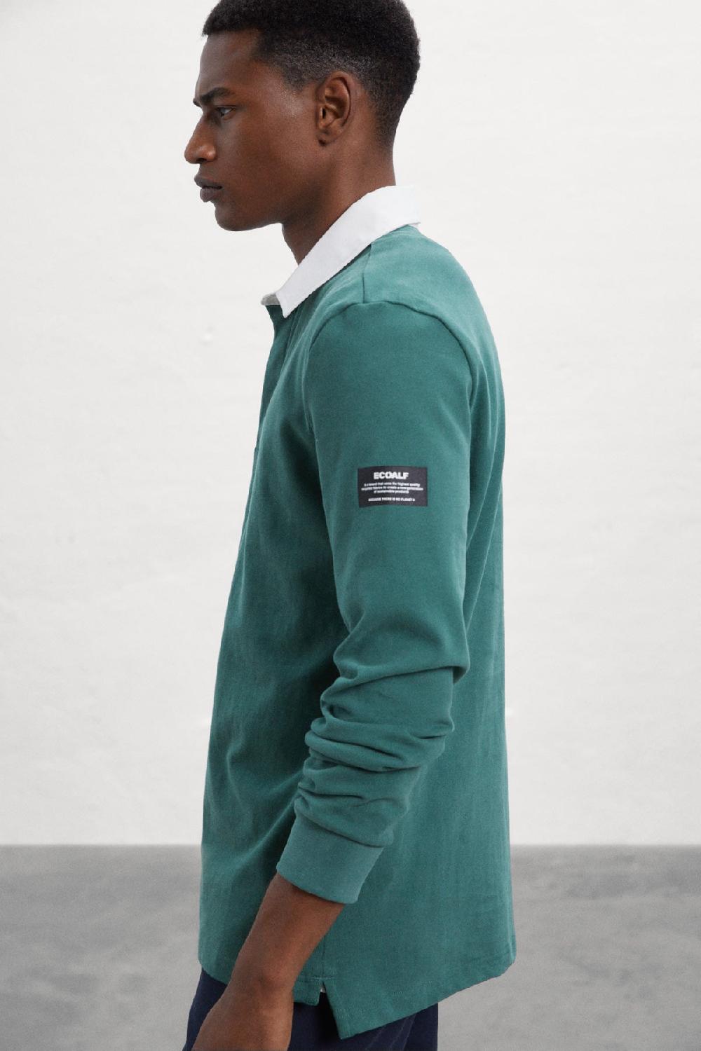 Ecoalf GREEN PERI LONG-SLEEVED POLO SHIRT
