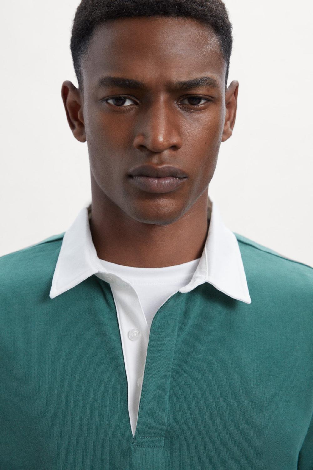 Ecoalf GREEN PERI LONG-SLEEVED POLO SHIRT