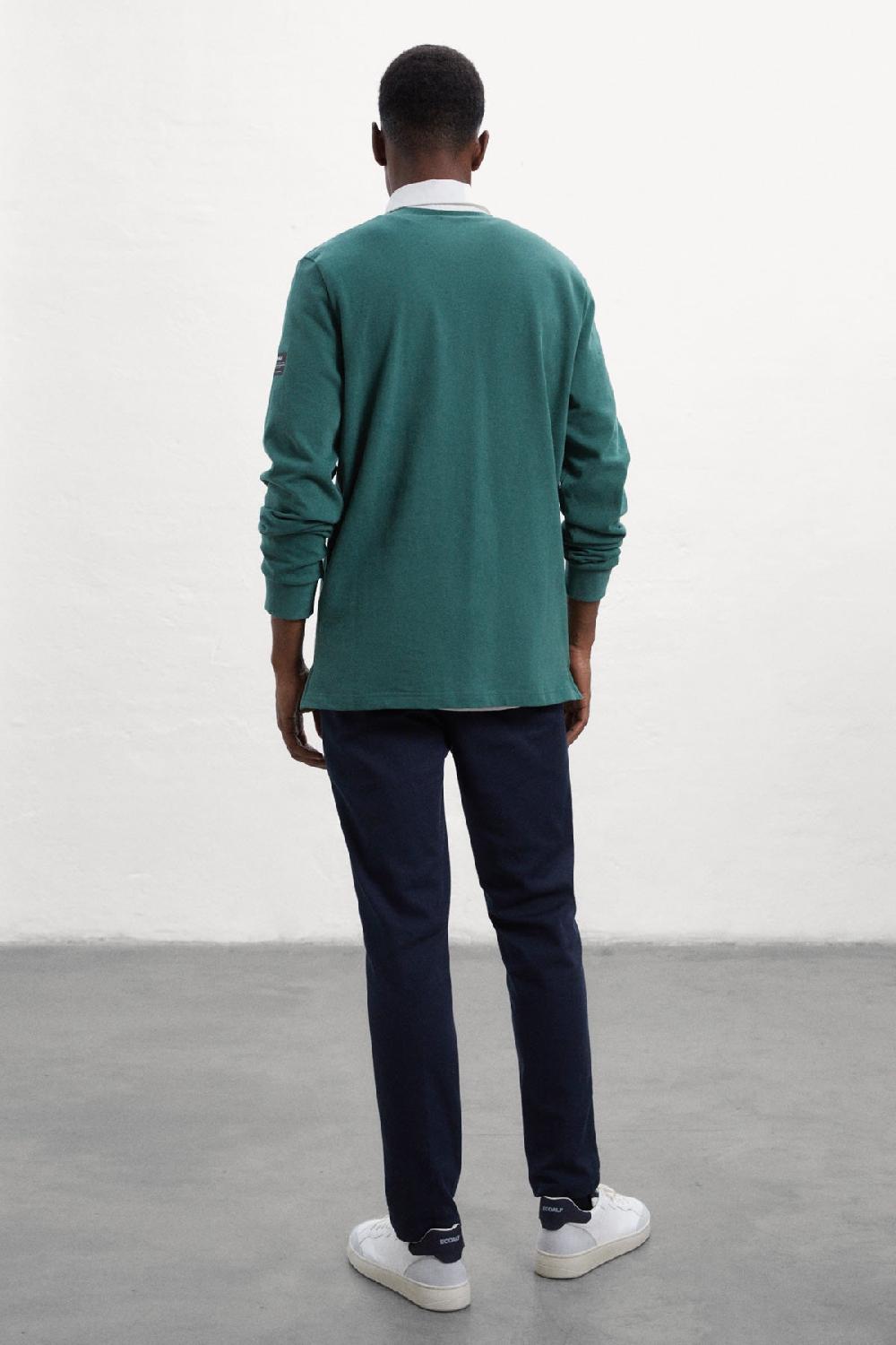 Ecoalf GREEN PERI LONG-SLEEVED POLO SHIRT