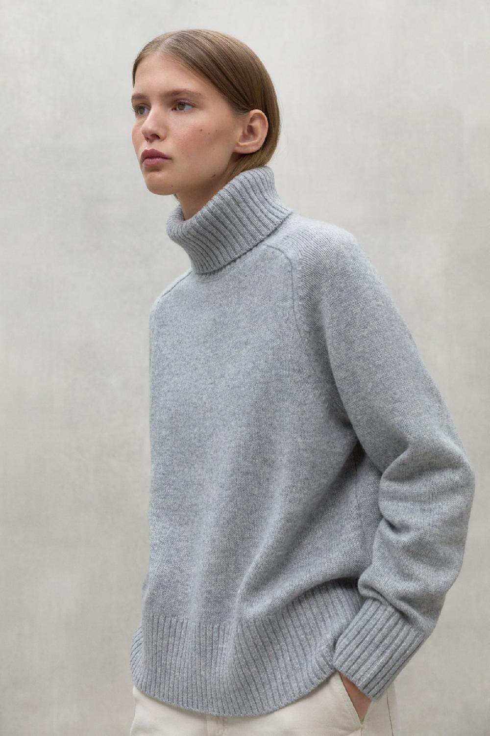 Ecoalf GREY CAQUI TURTLENECK JUMPER