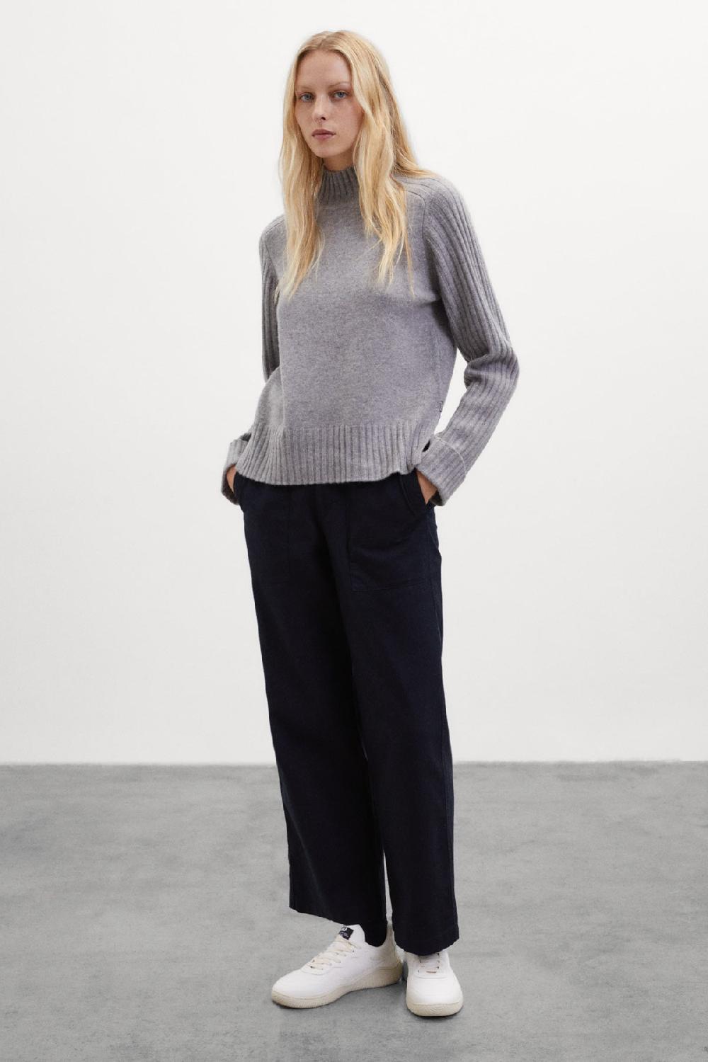 Ecoalf GREY EUCALIPTO KNITTED JUMPER