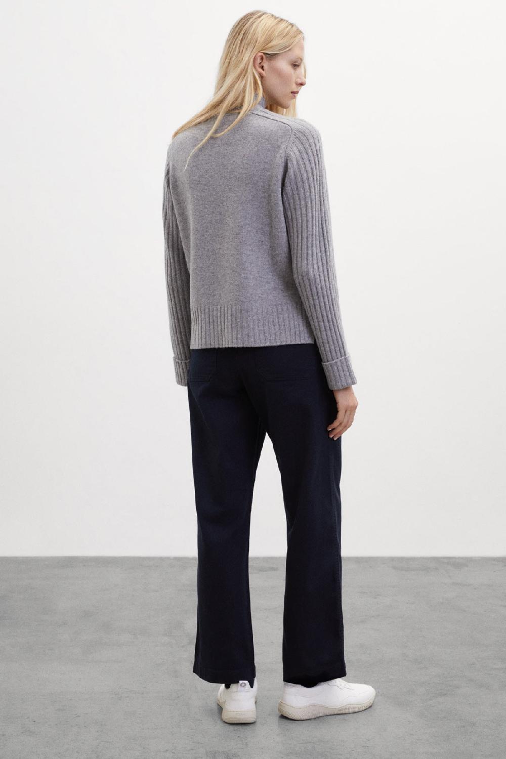 Ecoalf GREY EUCALIPTO KNITTED JUMPER