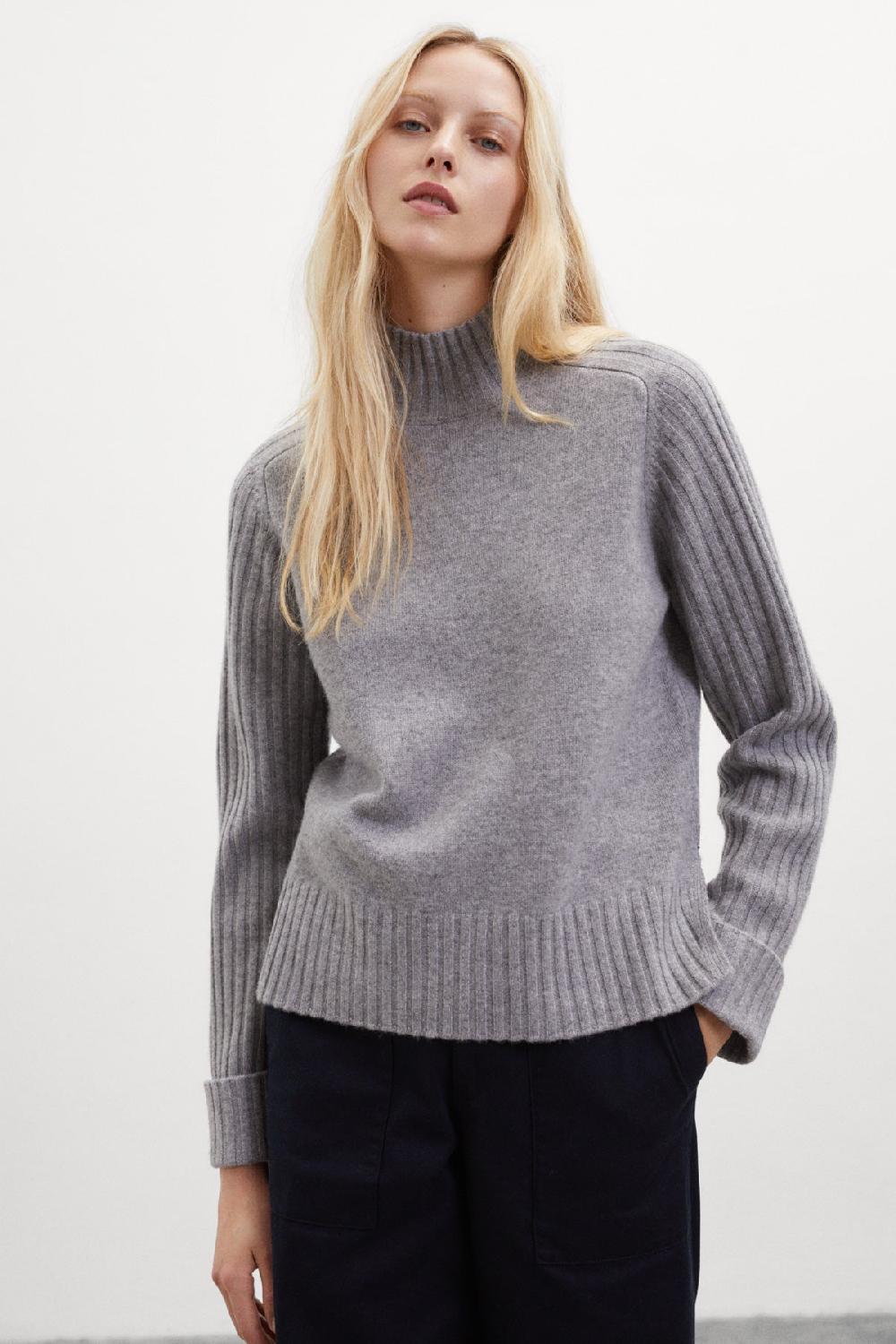 Ecoalf GREY EUCALIPTO KNITTED JUMPER