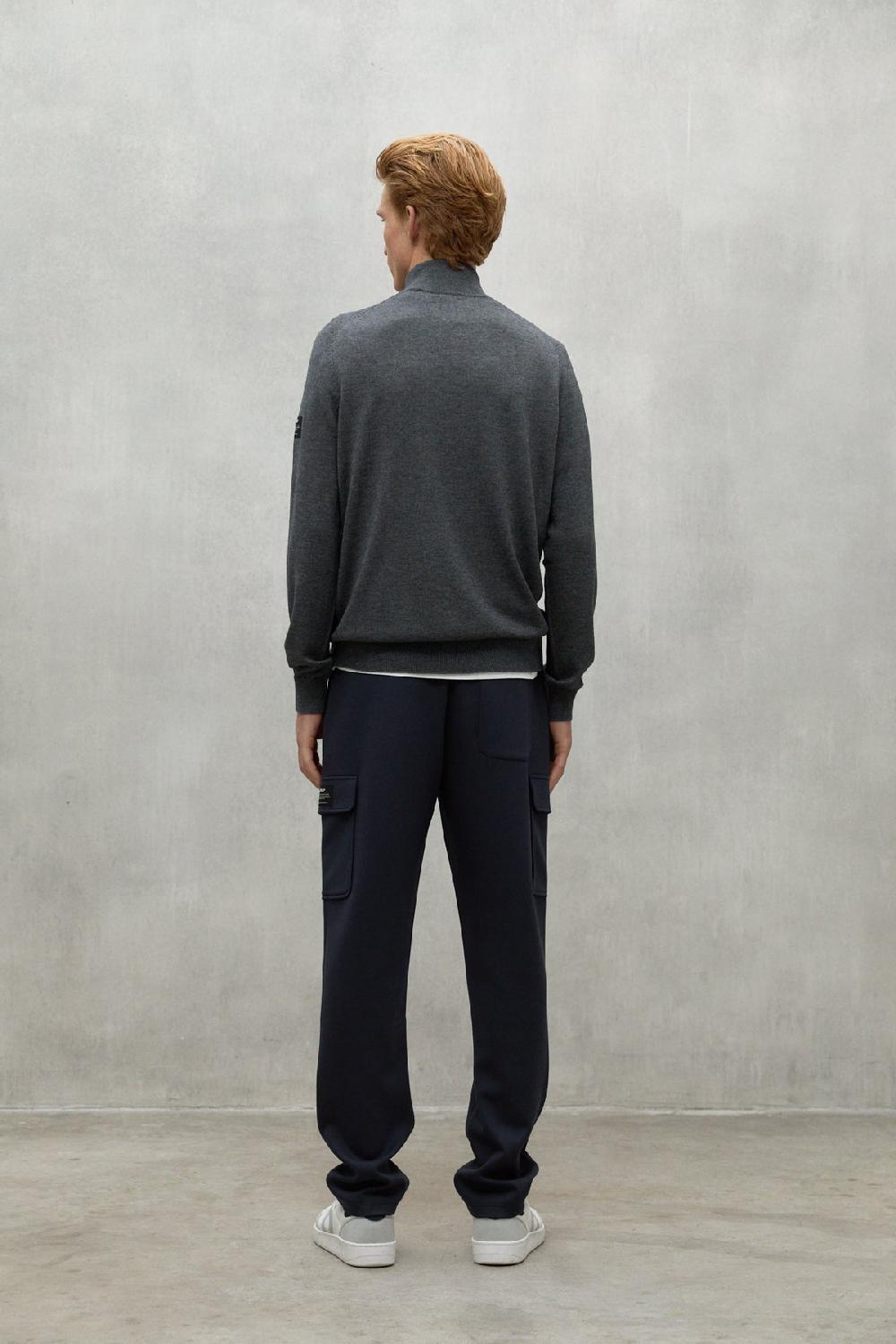 Ecoalf GREY MANDARINA KNITTED JACKET