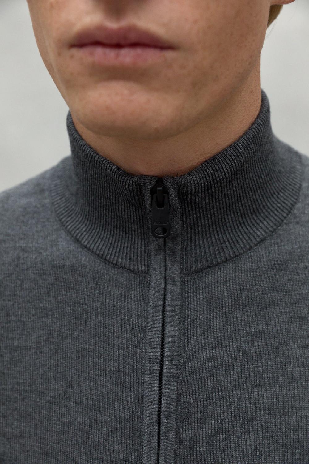 Ecoalf GREY MANDARINA KNITTED JACKET