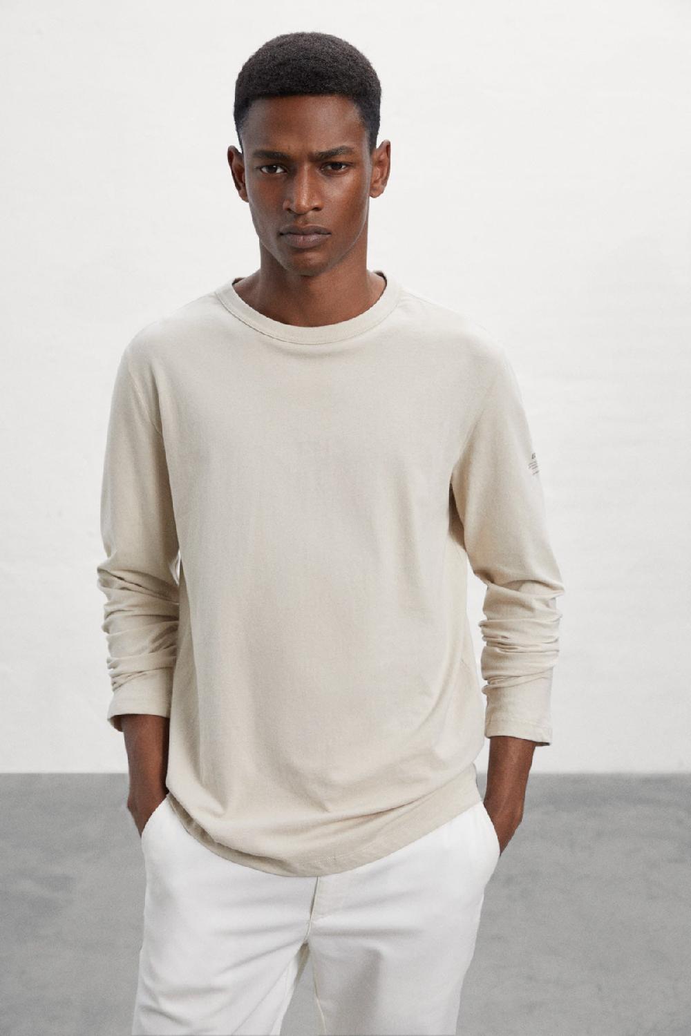 Ecoalf GREY NABIL LONG-SLEEVED T-SHIRT