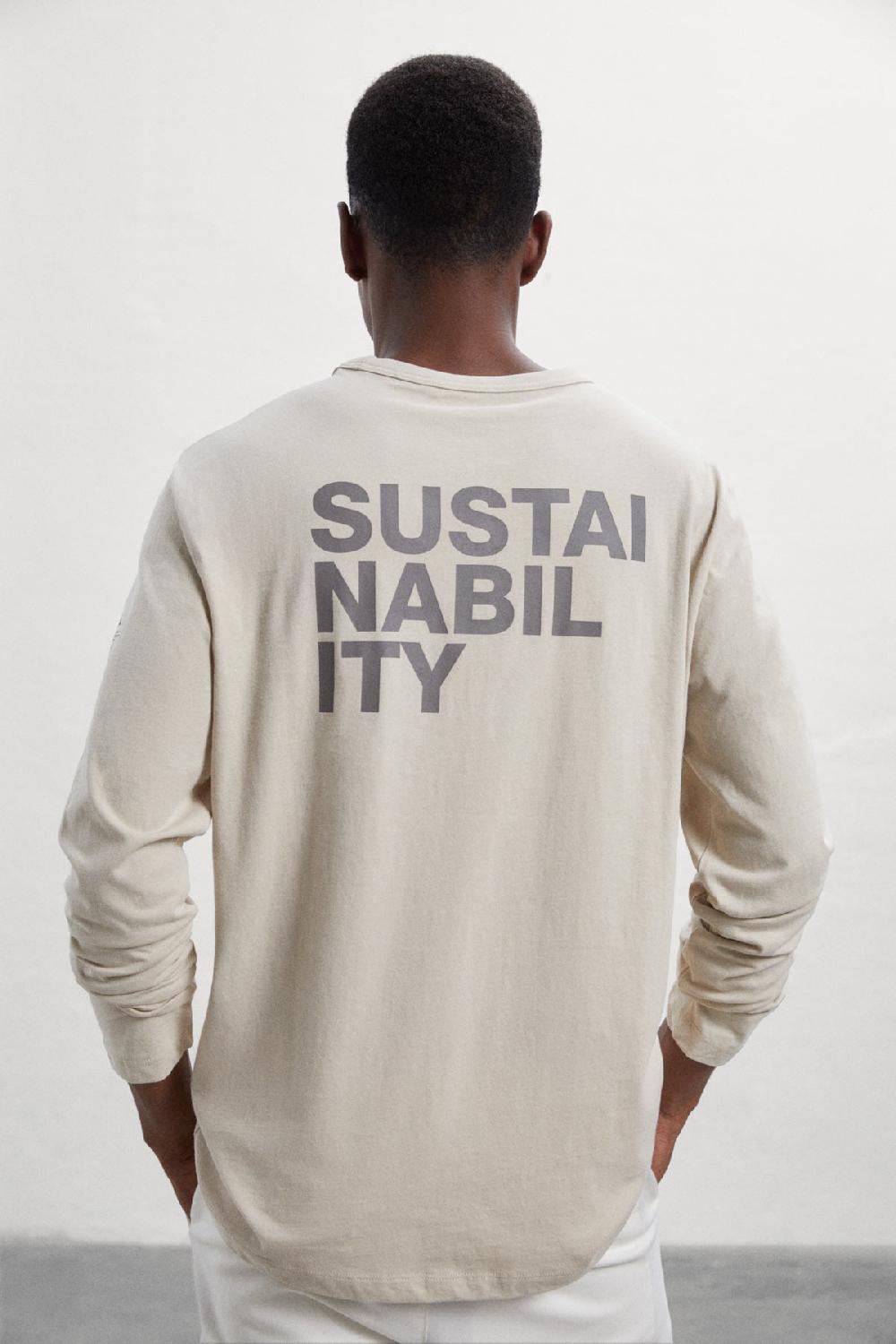 Ecoalf GREY NABIL LONG-SLEEVED T-SHIRT