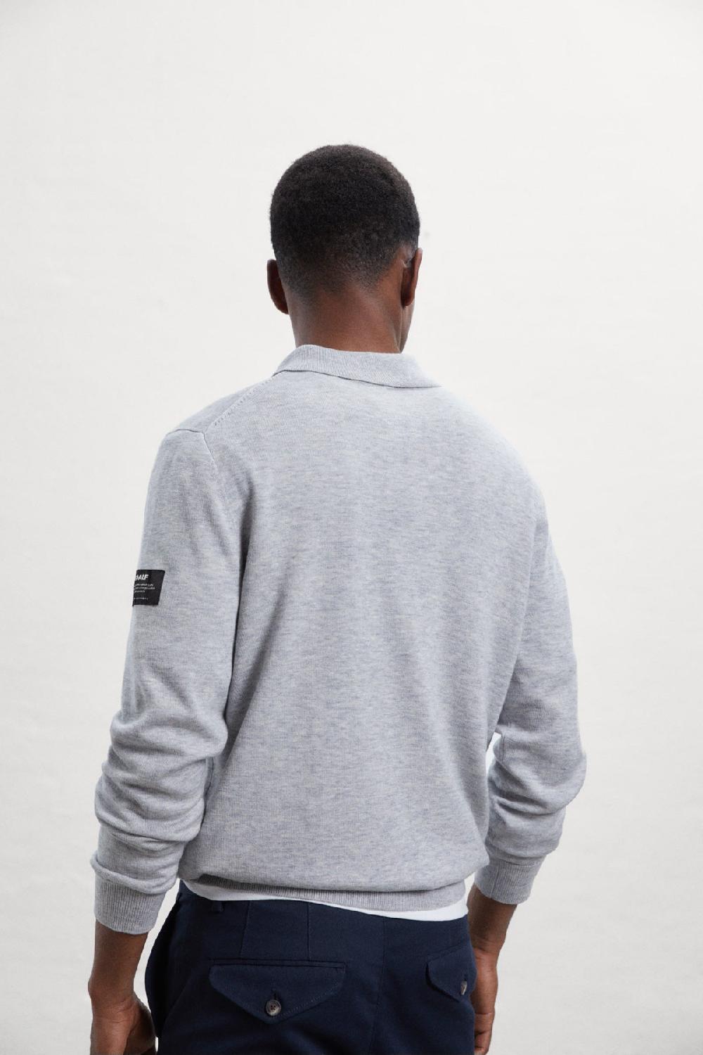 Ecoalf GREY NUBA KNITTED JUMPER