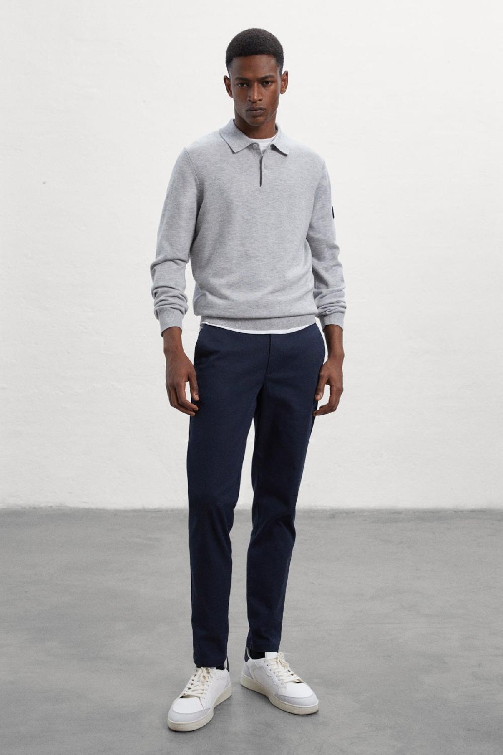 Ecoalf GREY NUBA KNITTED JUMPER