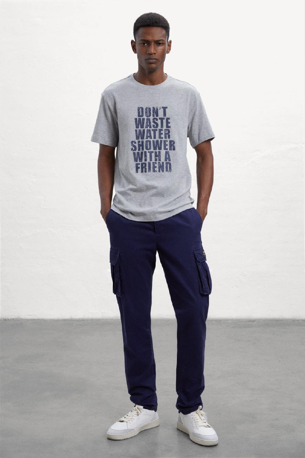 Ecoalf GREY WASTE T-SHIRT