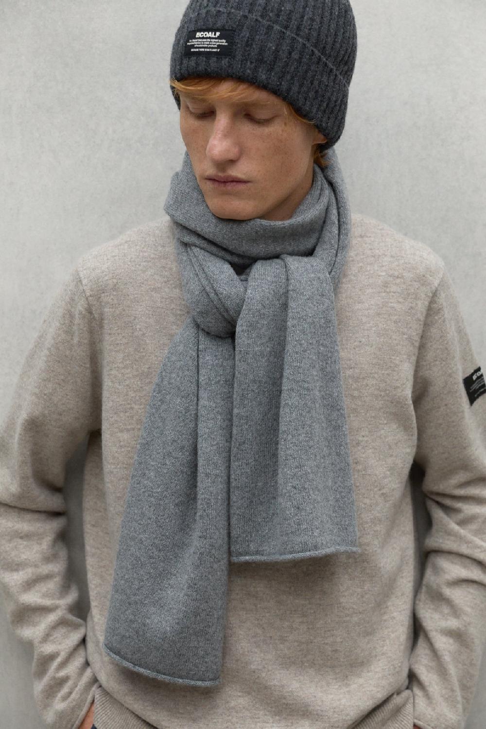 Ecoalf GREY WOOL SCARF