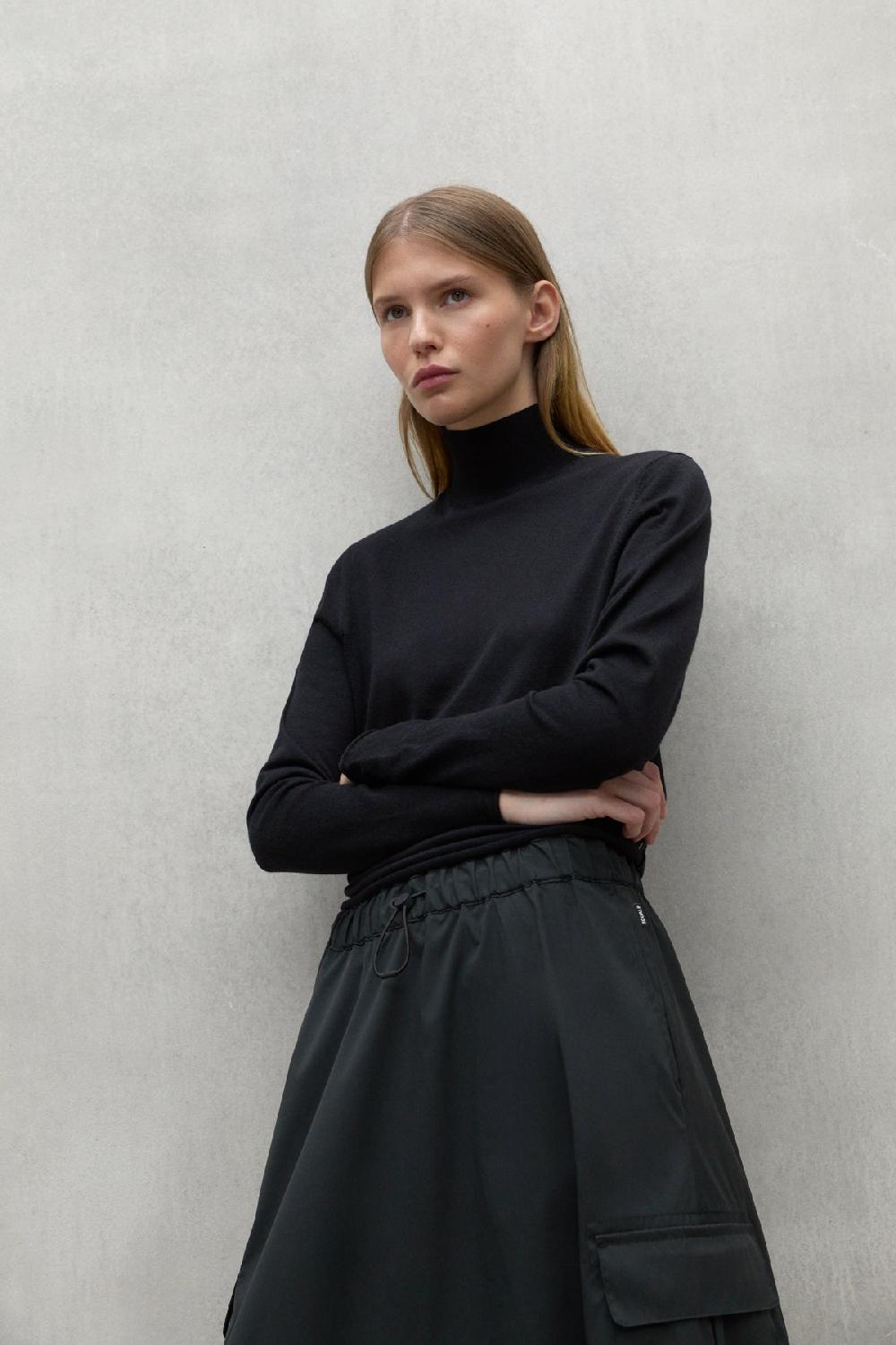 Ecoalf JUMPER COLLAR FAYA BLACK