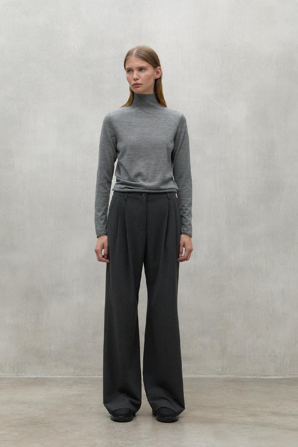 Ecoalf JUMPER COLLAR FAYA GREY