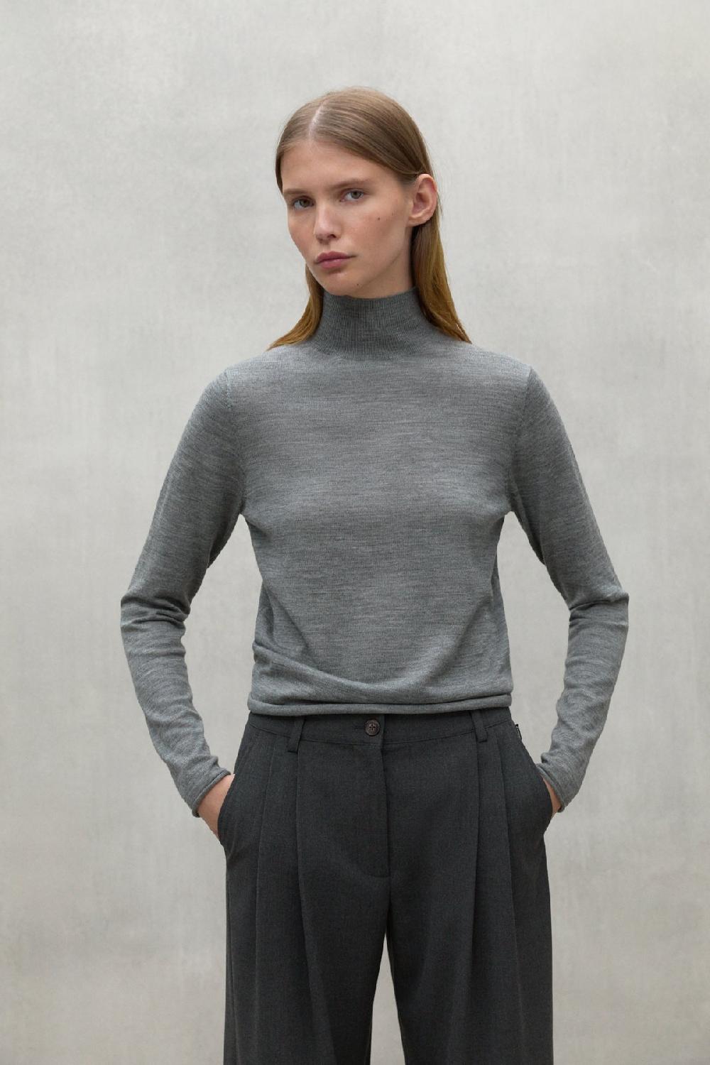 Ecoalf JUMPER COLLAR FAYA GREY